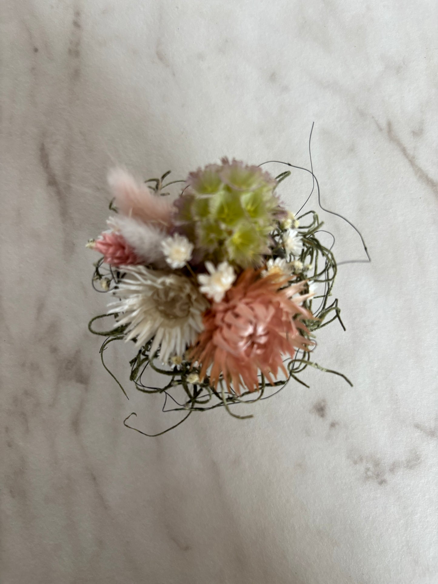 ナチュラルフラワーアレンジ|ミニフラワーポット(ピンク×ホワイト)