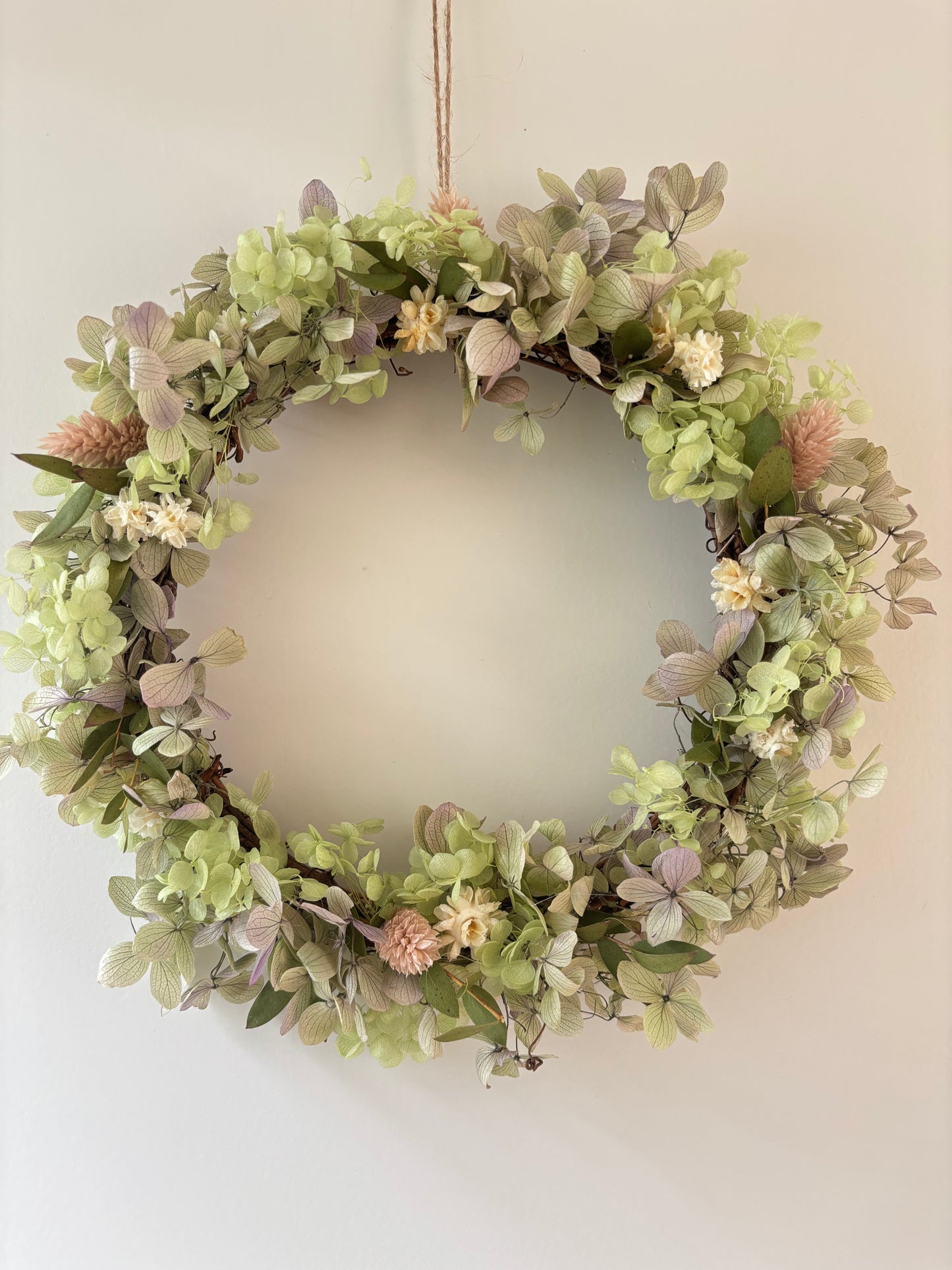 紫陽花のナチュラルリース